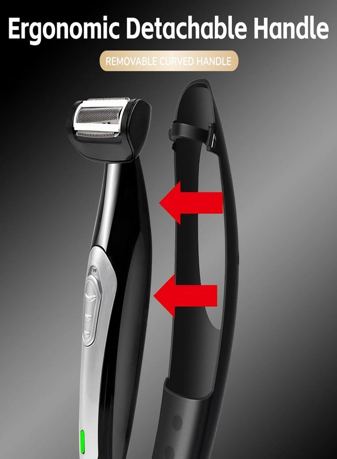 Yoidesu Men's, Body Groomer with Adjustable Extreme Reach Handle, Wet/Dry Use, Back Hair Remover - Image 4